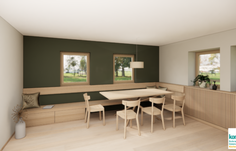 Wohnraum Küche Esszimmer