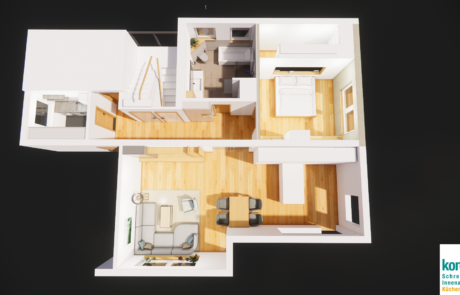 Wohnungskonzept Grundriss