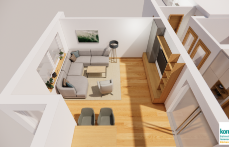 Wohnungskonzept Wohnzimmer