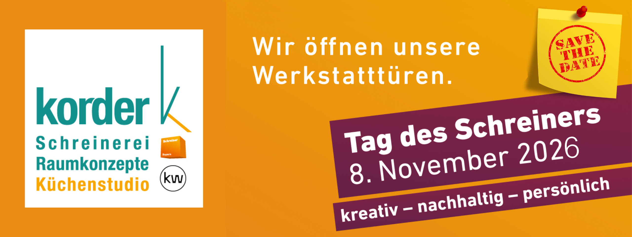 Vorankündigung Website
