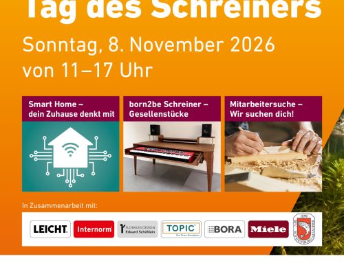 Tag des Schreiners am 08.November 26